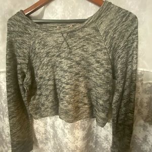 Cropped Sweatshirt Charcoal